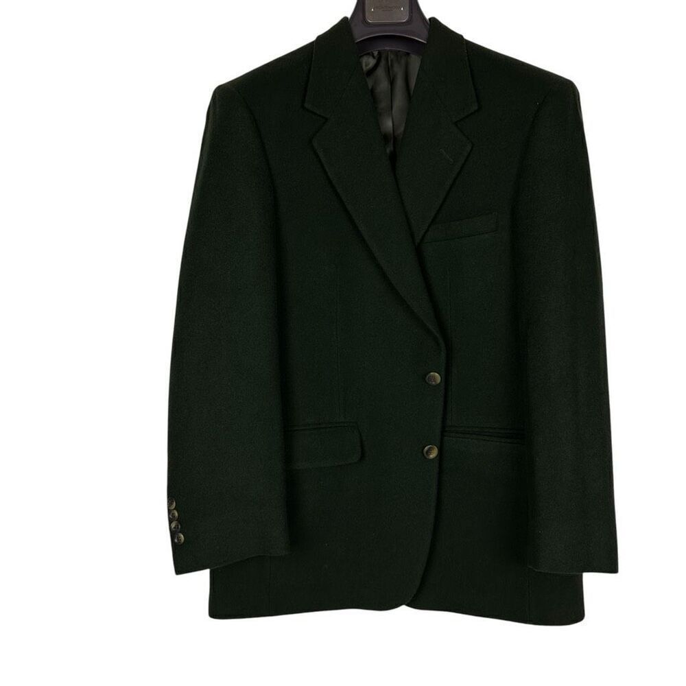Joseph & Lyman Bloomingdales Camelhair Sports Coat Blazer 42R Dark Green